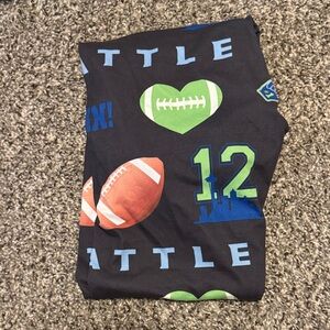 Seattle Black Sports Print Leggings
